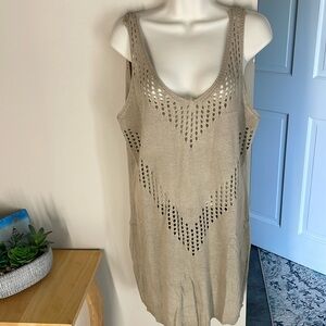 Sale! Beige cut out beach cover up NWOT